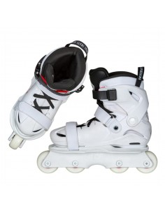 USD GLITCH Vikings on Skates adj. Kids Park Skates White