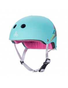 Triple Eight The Certified Sweatsaver Casco - Teal Hologram