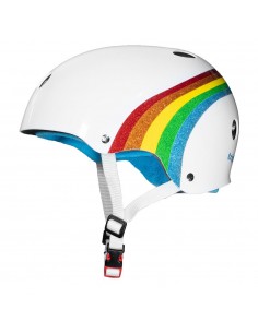 Triple Eight The Certified Sweatsaver Casco - Rainbow White 2