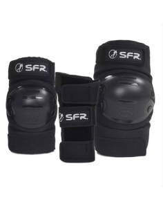 SFR - TRIPLE PAD SET - SKATE jr - black