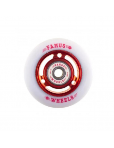 FAMUS Wheels 64mm/92A Red/White