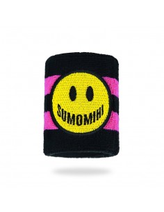 SUMOMIHI SMILE FUCHSIA STRIPE WRISTBAND