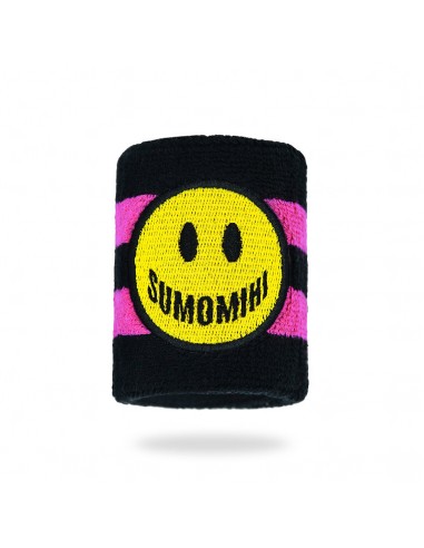 SUMOMIHI SMILE FUCHSIA STRIPE WRISTBAND